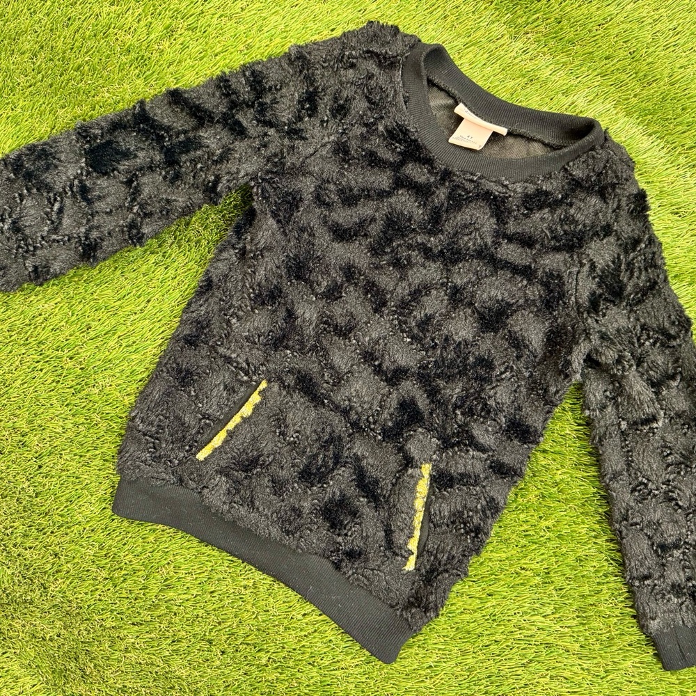 Juicy Couture Black Textured Sweater 4T Girls